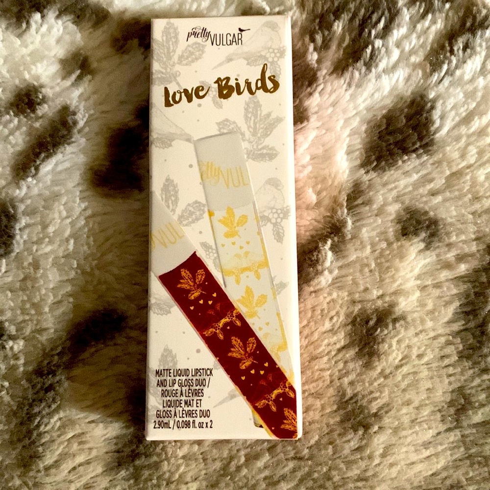 Pretty Vulgar Love Birds Matte Liquid Lipstick & Lip Gloss Duo